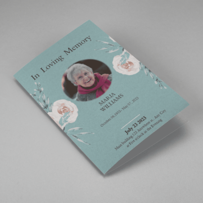 Example of funeral program
