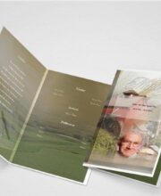 Peace View Funeral Program Template